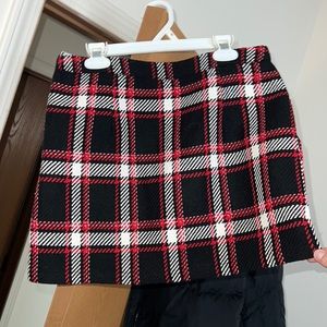 Plaid mini skirt